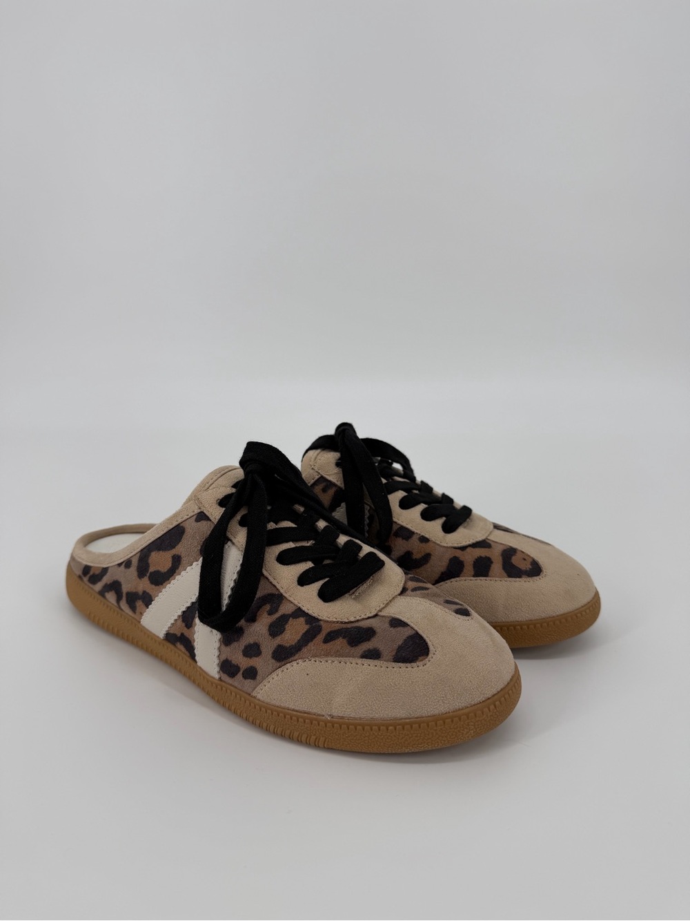 MIA Garcon Leopard Print Sneaker Mules Women’s Size 7.5